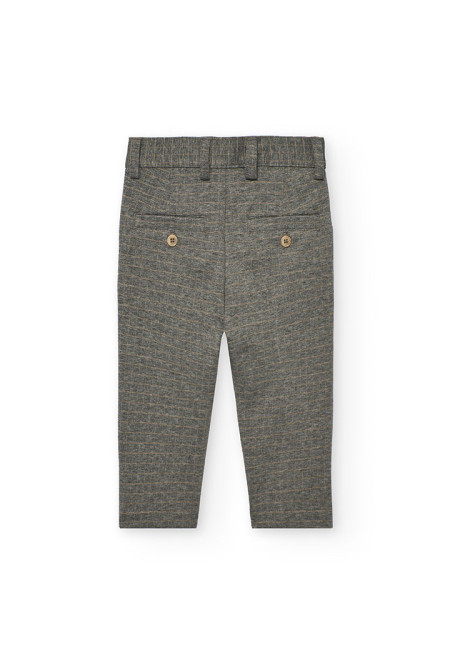Grey check trousers 2