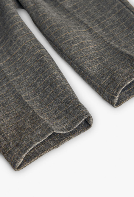 Grey check trousers 4