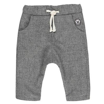 Mini check lined baby pants 1