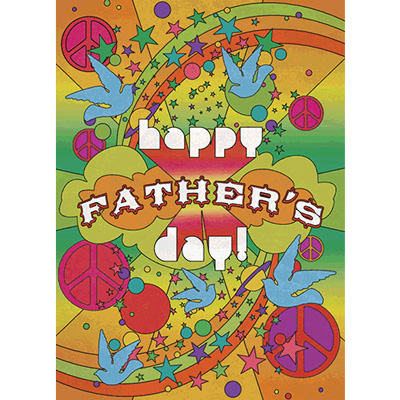 Psychedelic Father's Day Card 1