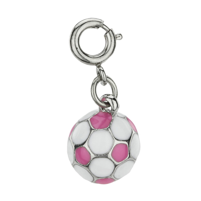 Pink Soccerball Charm 1
