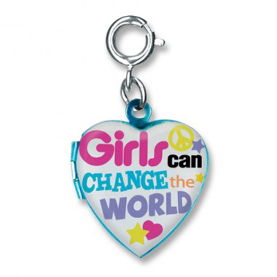 Girls can change the World Charm 1