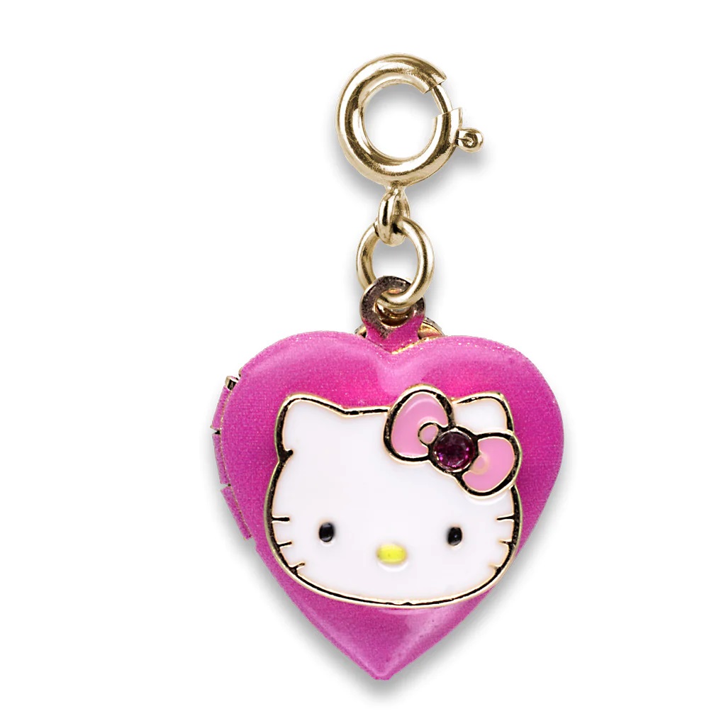 Gold Hello Kitty Locket Charm 1