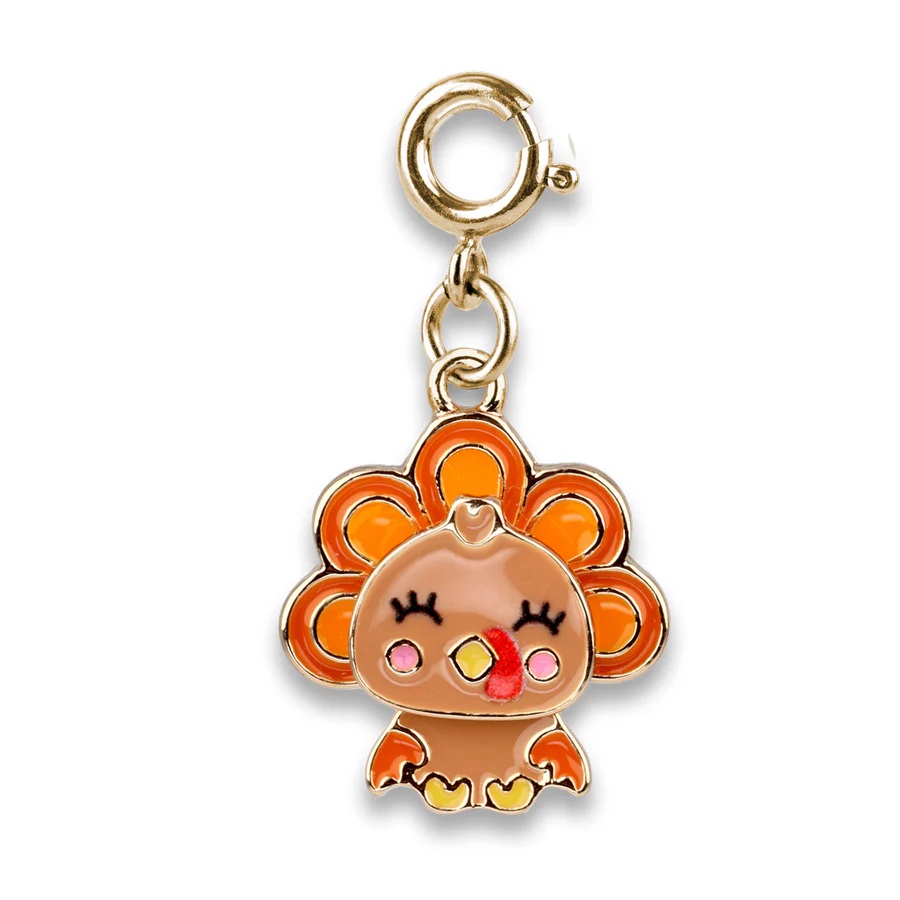 Gold Swivel Turkey Charm 2