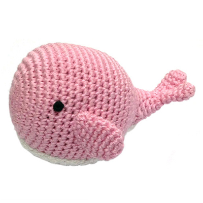 Pink Whale rattle 1