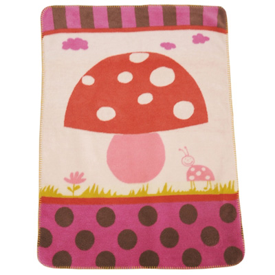 Niki pink mushroom blanket 1