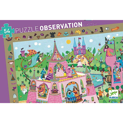 Princesses observation puzzle and poster 1