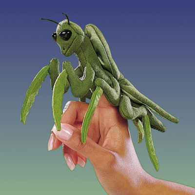 Mini Praying Mantis puppet by Folkmanis 1