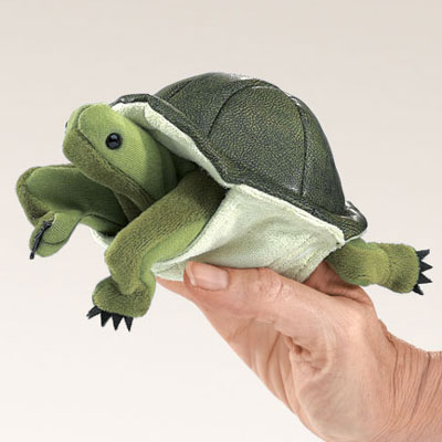 Mini Turtle puppet by Folkmanis 1