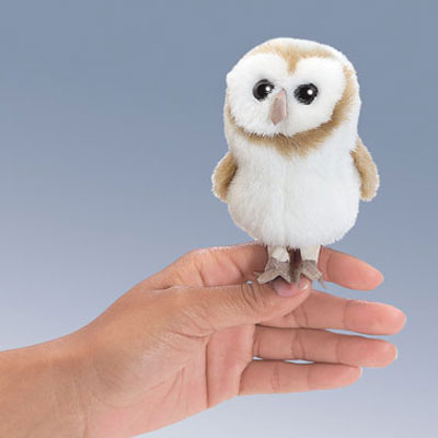Mini Barn Owl puppet by Folkmanis 1