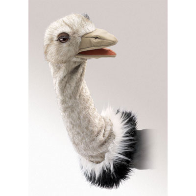 Ostrich stage puppet by Folkmanis 1