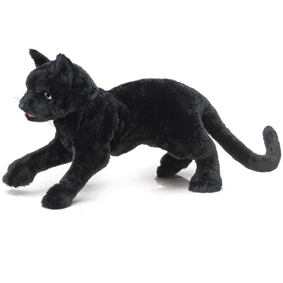 Black cat puppet 1