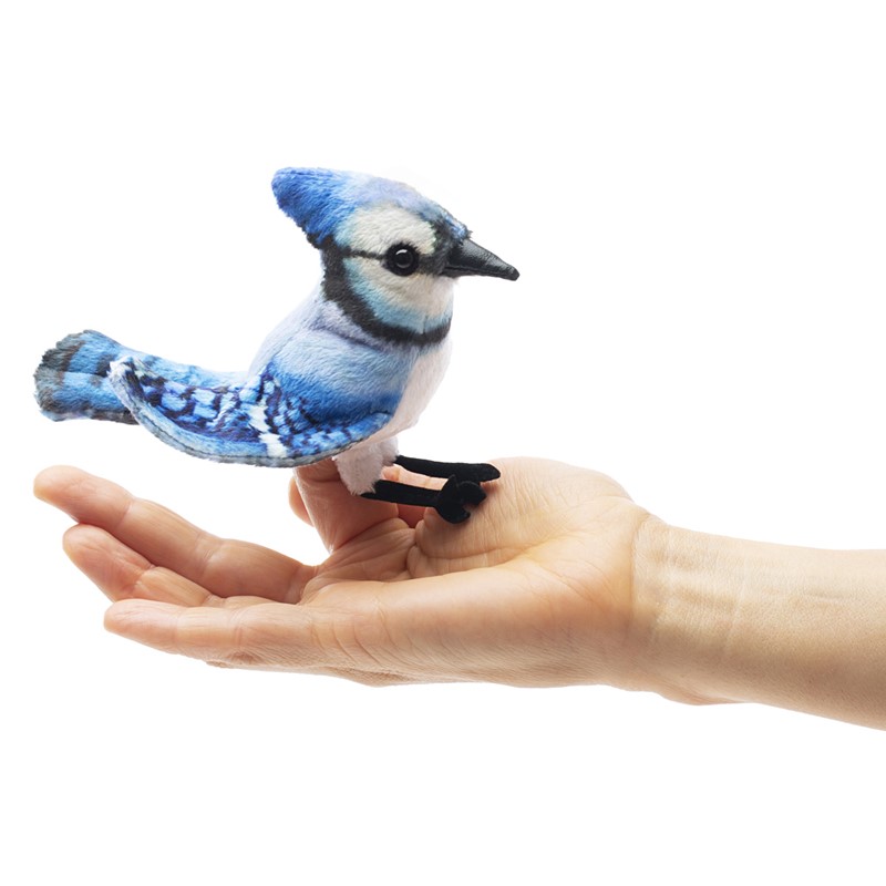 Mini Blue Jay puppet 1
