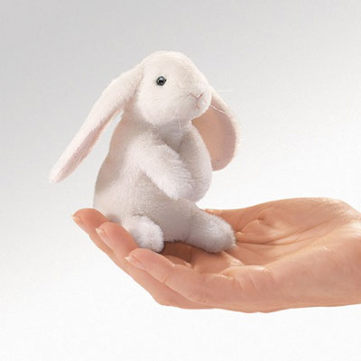 Mini lop ear rabbit puppet by Folkmanis 1