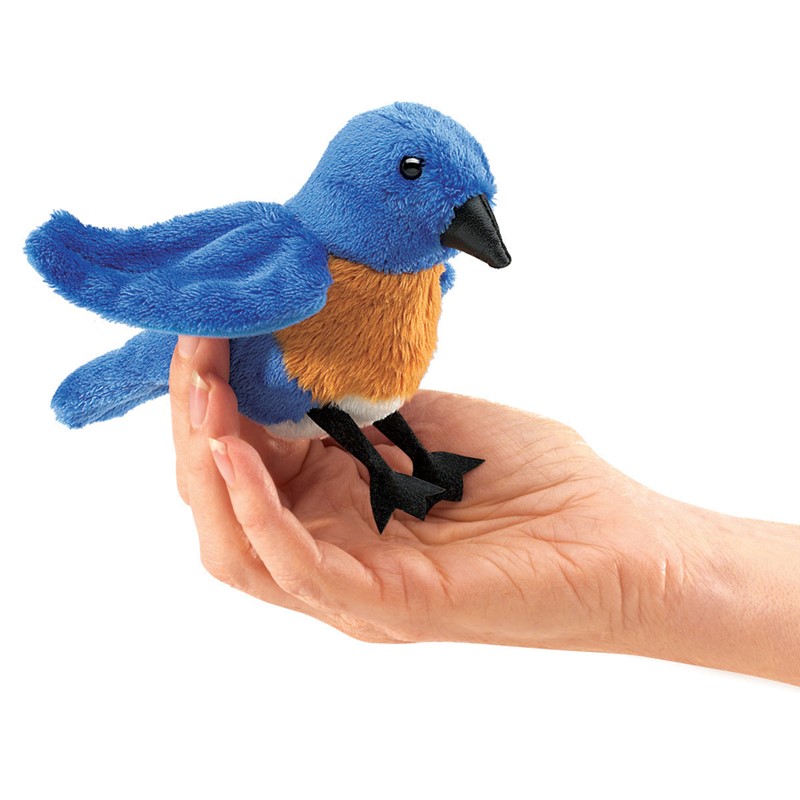 Mini Blue Bird puppet 1