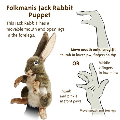 Jack Rabbit Puppet 3