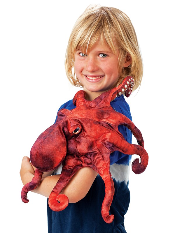 Red Octopus Puppet 2