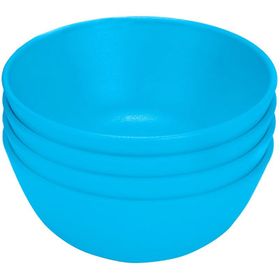 Green Eats Snack Bowl (4 Pack) Blue