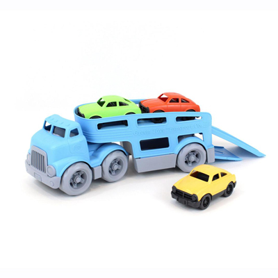 green toys car carrier set