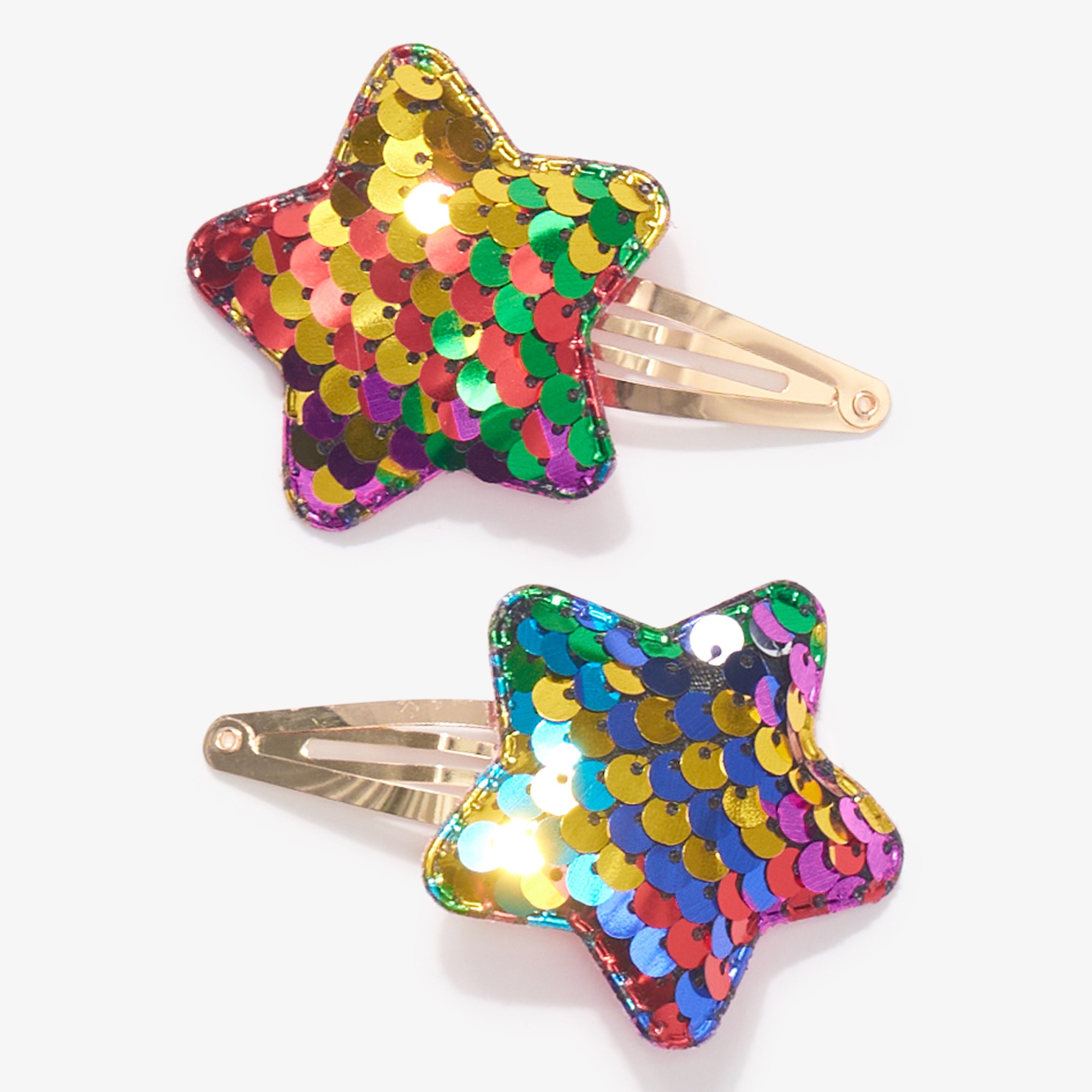 Sequin Stars Snap Clips 1
