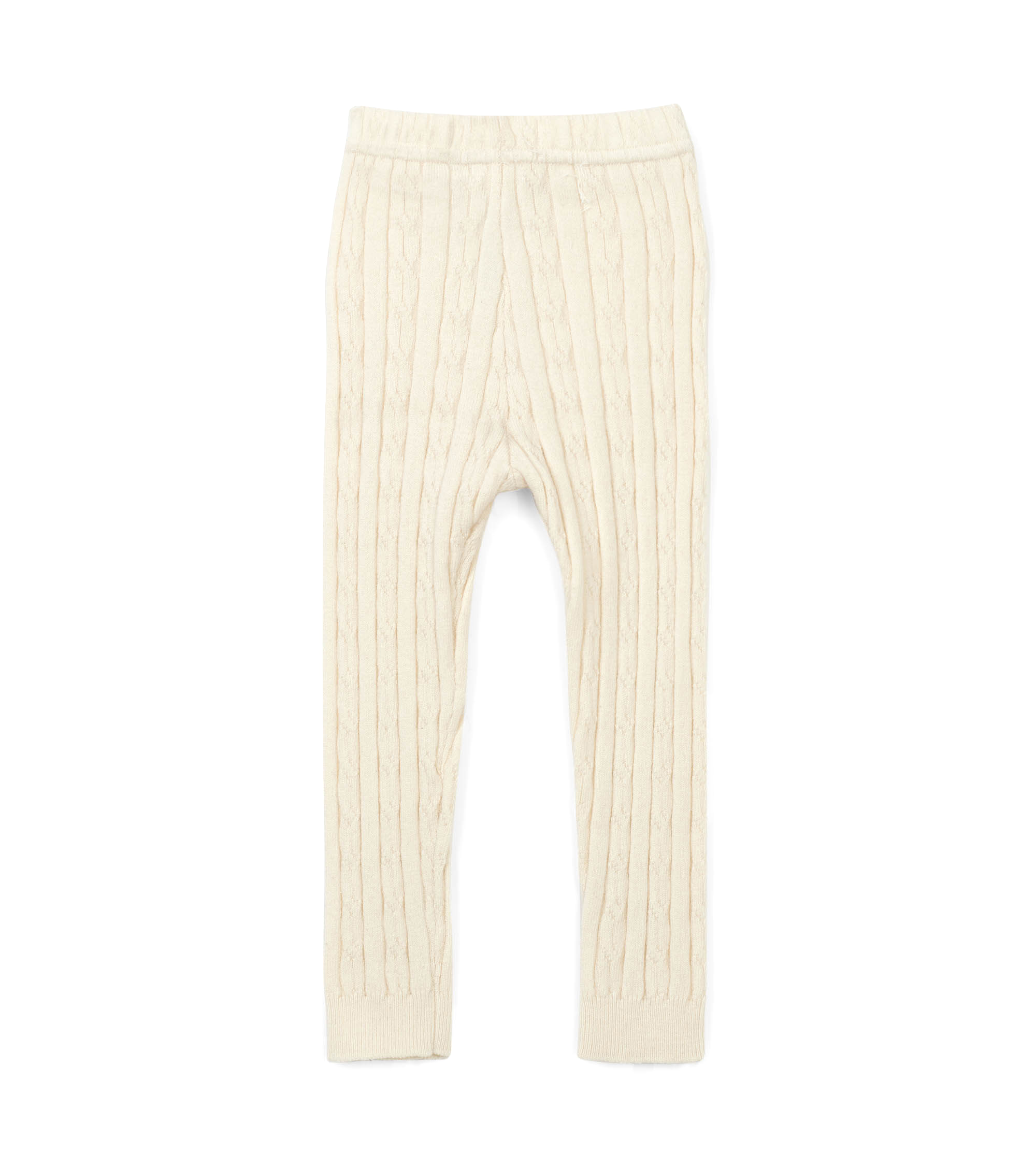 Cream Cable Knit leggings 1