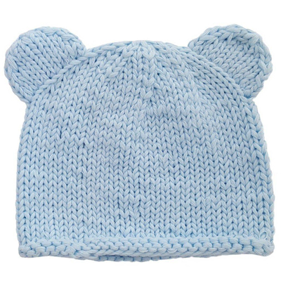 Blue Teddy newborn hat 2