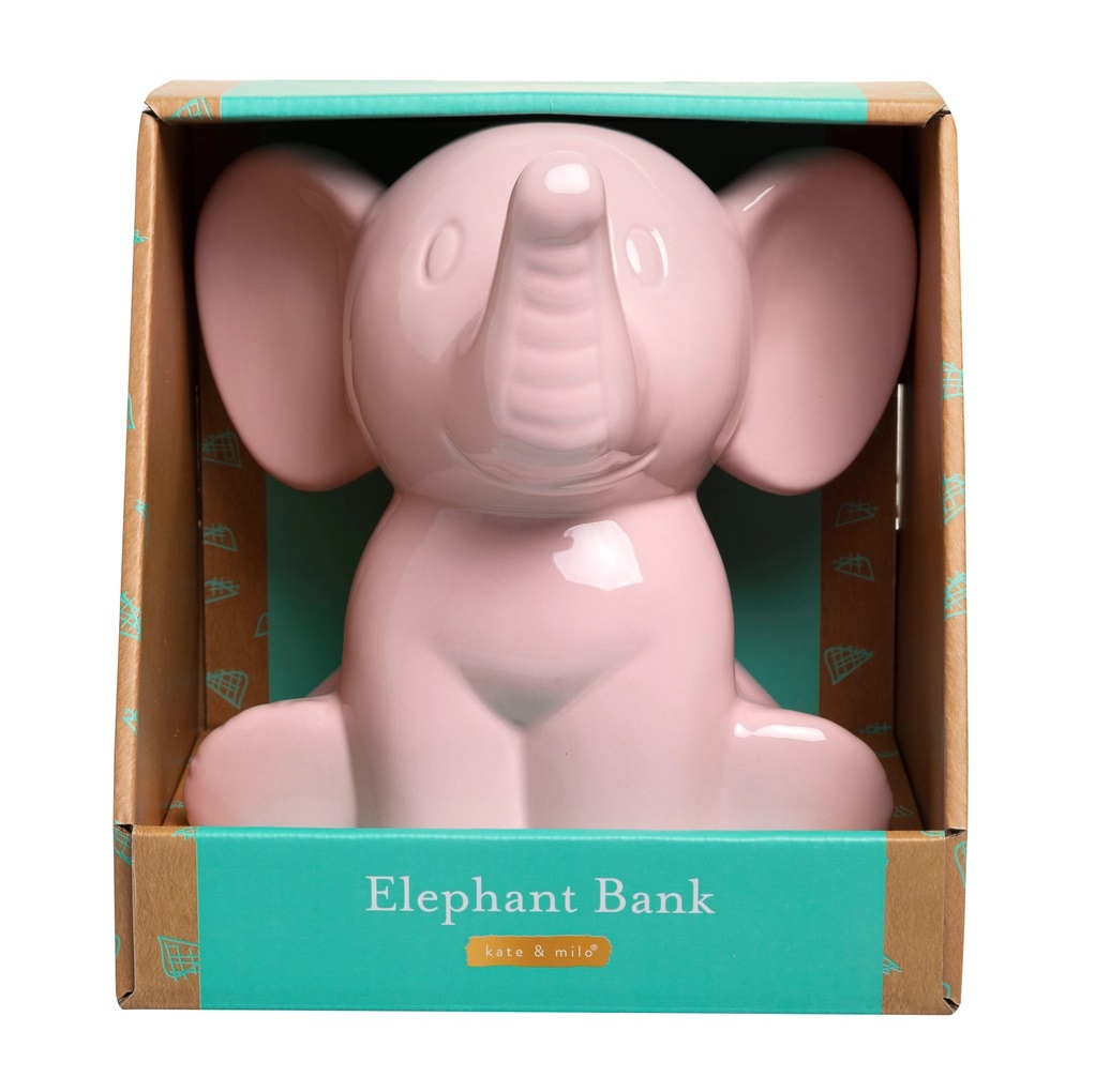 Pink Ceramic Elephant Bank (IN-STORE OR CURBSIDE ONLY) 2