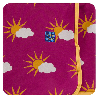 Berry Partial Sun bamboo swaddling blanket 1