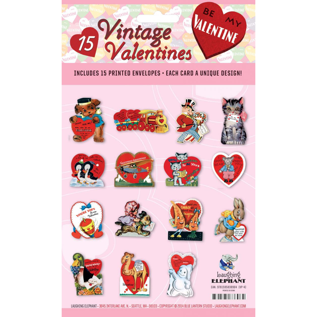 Vintage Valentines - (15 count) 2