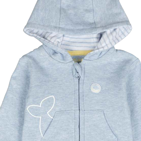 Blue melange lightweight whale hoodie,pants and shirt 3
