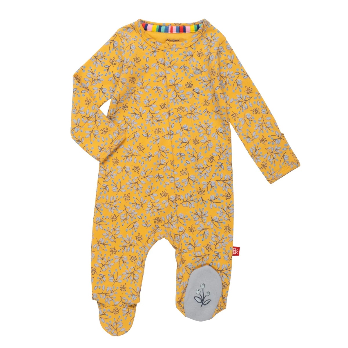 Olive My Love Organic Cotton Magnetic Footie