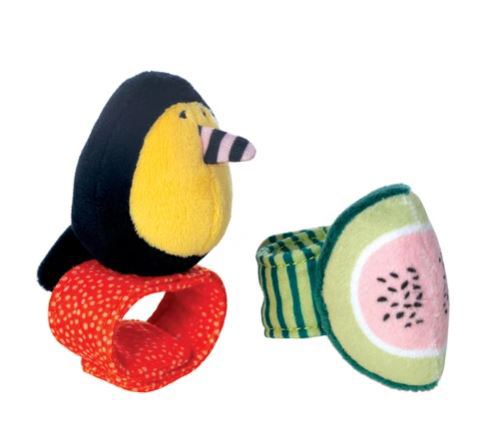 Fruity paws wrist rattles 1