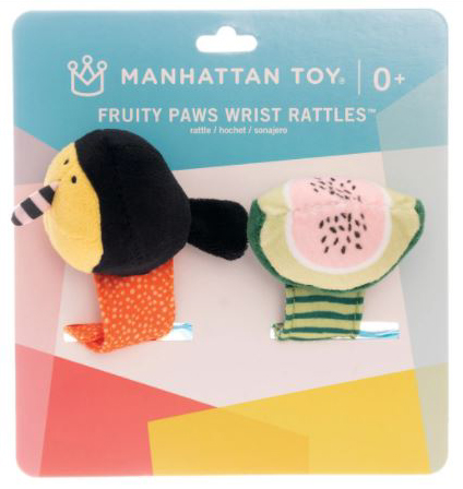 Fruity paws wrist rattles 2