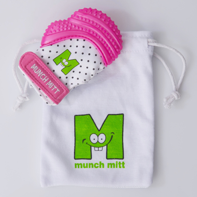 Pink shimmer Munch Mitt 2