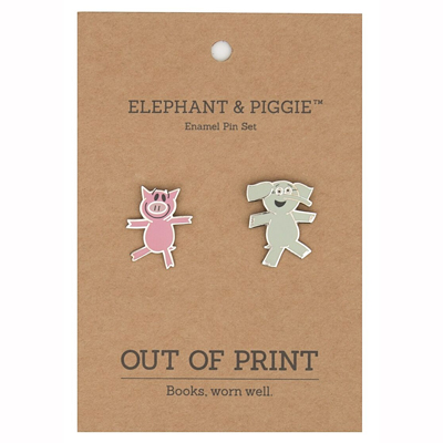 Elephant and Piggie enamel pins 2