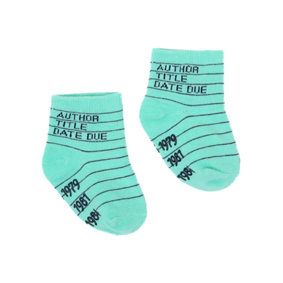 Library Card Socks - 4 pairs 2