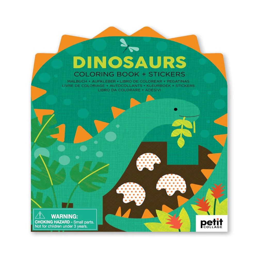 Dinosaur Coloring Book with Stickers 1
