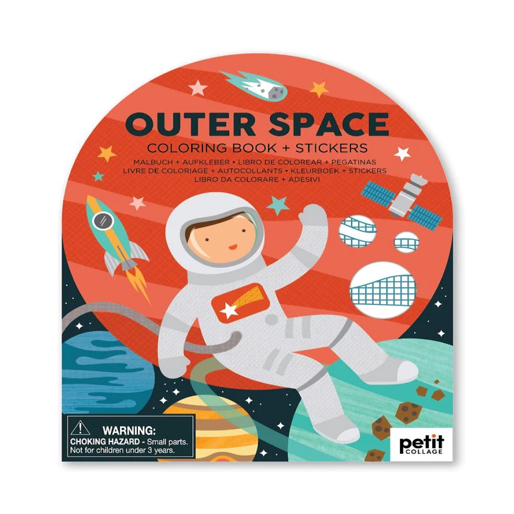 Outerspace Coloring Book with Stickers 1
