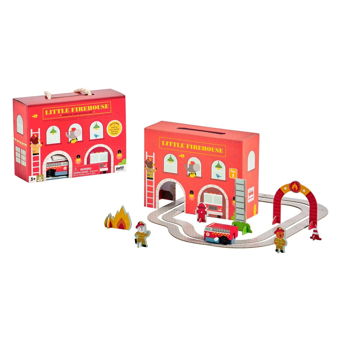Little Firehouse Wind Up And Go Set 2