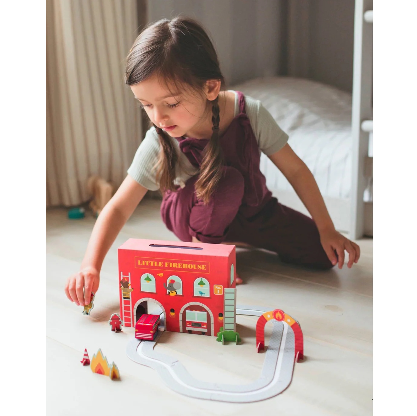 Little Firehouse Wind Up And Go Set 3
