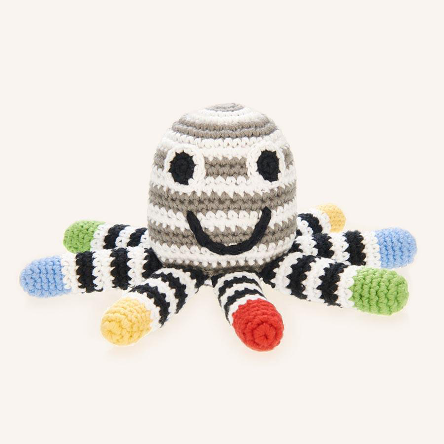 Black and White Octopus rattle 1