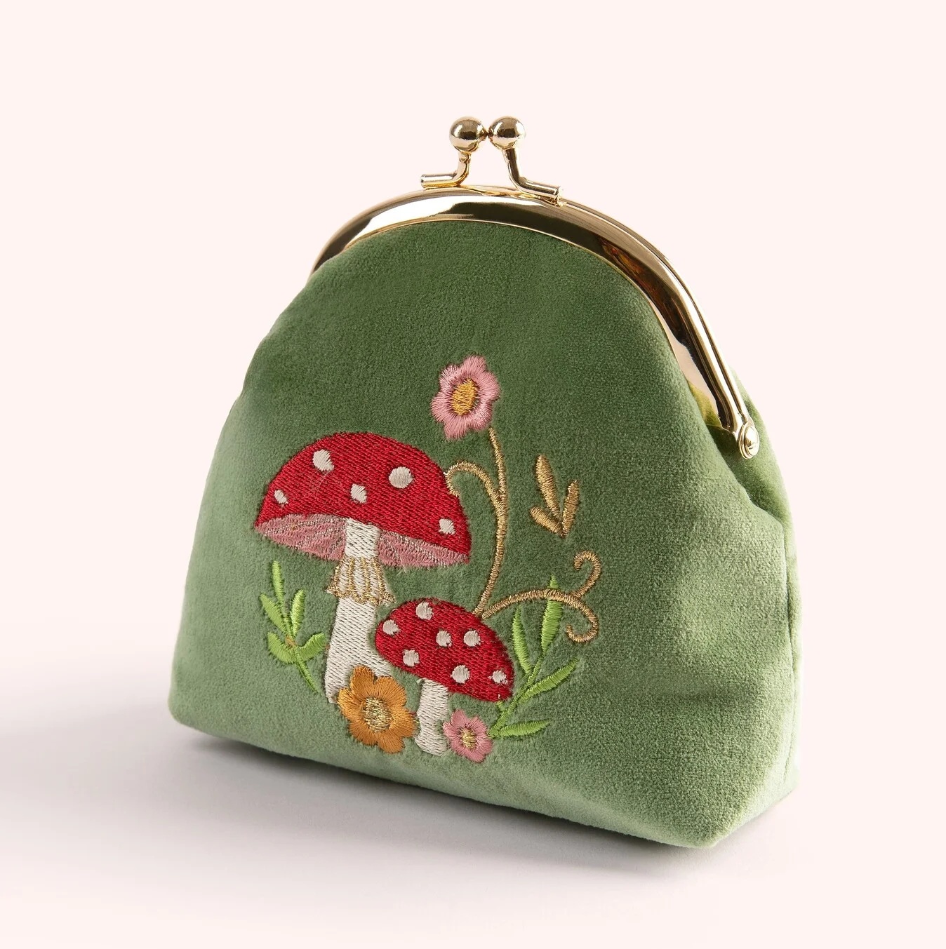Toadstools Velvet Coin Purse 1