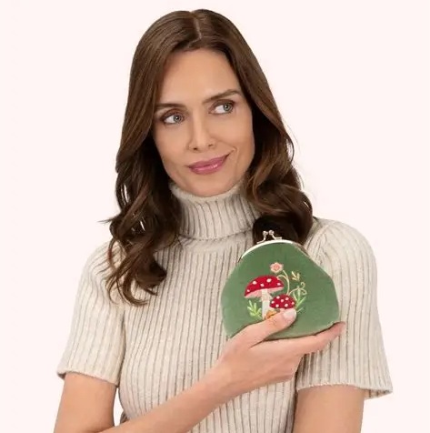 Toadstools Velvet Coin Purse 2