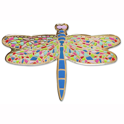 Dragonfly enamel pin 1