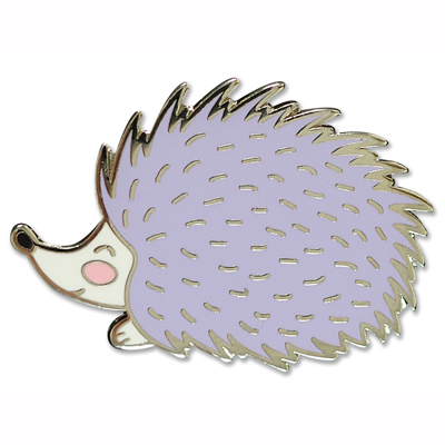 Hedgehog enamel pin 1