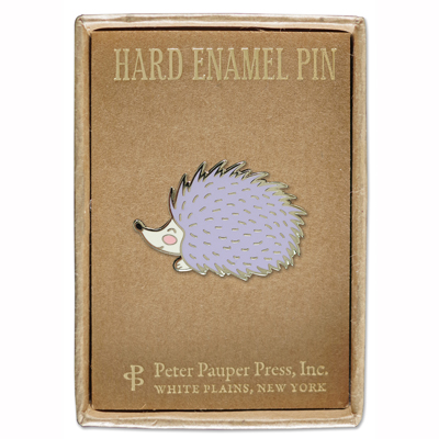 Hedgehog enamel pin 2