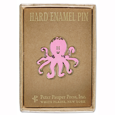 Octopus enamel pin 2