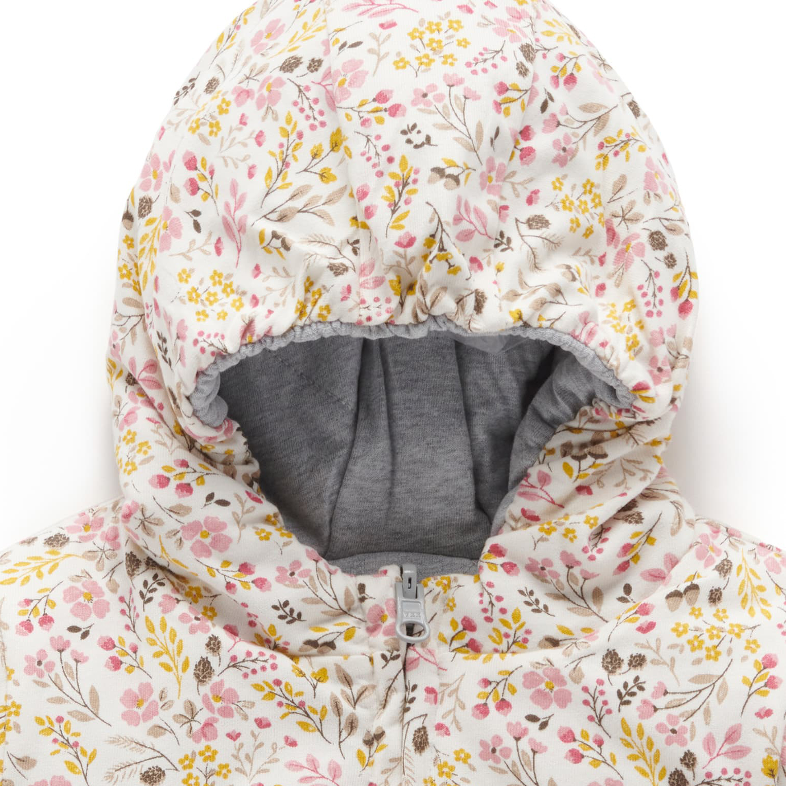 Winter floral print reversible jacket 4