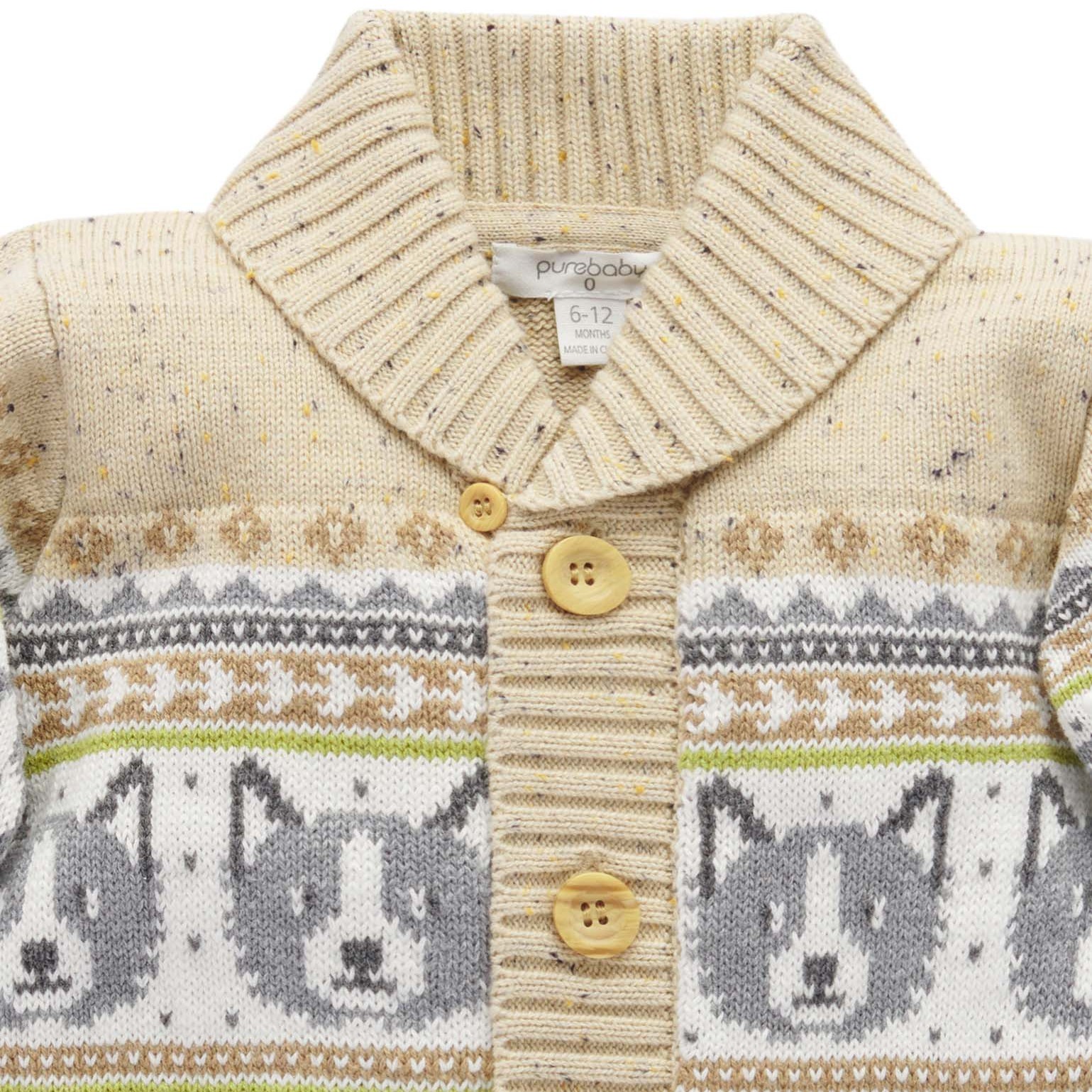 Sheep Dog Organic Cotton Cardigan 2