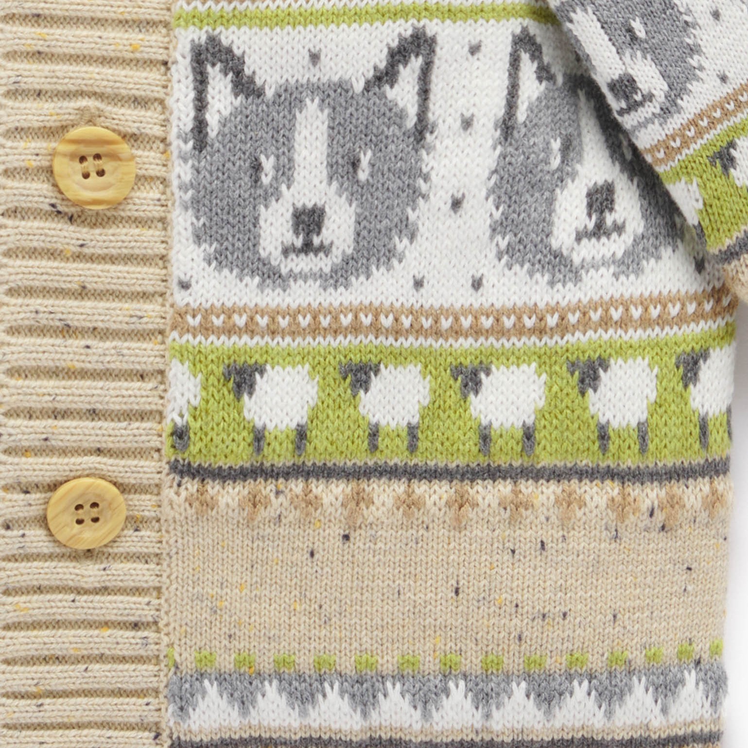 Sheep Dog Organic Cotton Cardigan 3
